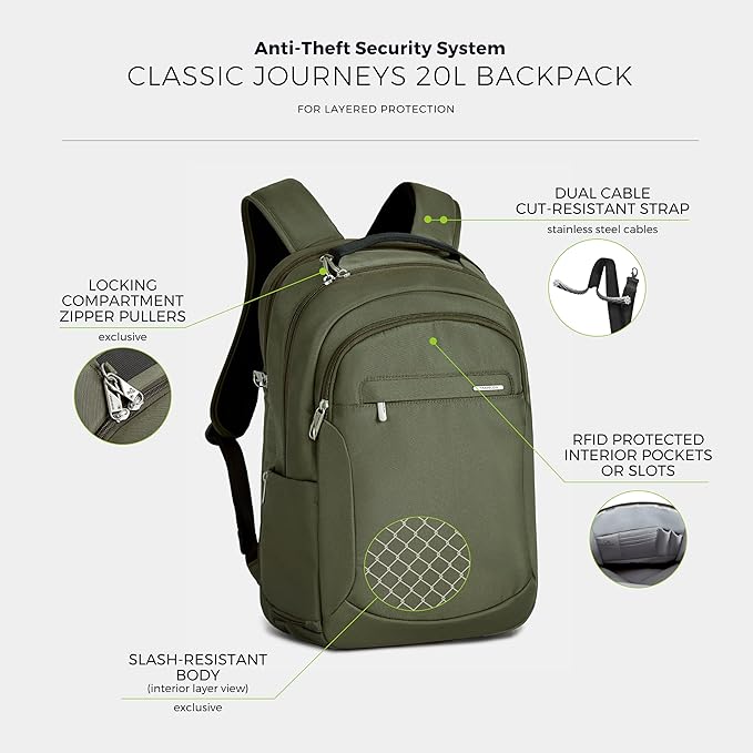 Travelon Anti-Theft Classic Large Backpack - Image 4