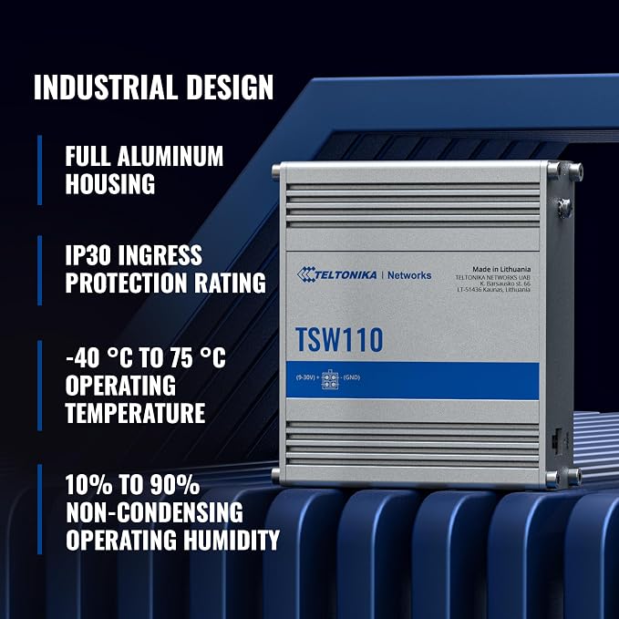 Teltonika Switch TSW110 L2 Unmanaged Ethernet Switch - Image 2