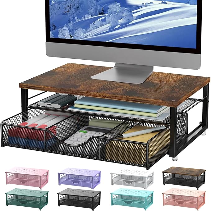 gianotter Computer Monitor Stand Riser, office organizer by gianotter