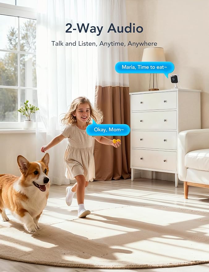 GNCC 2K Cameras for Home Security Indoor, 2.4G/5G Pet Cam - Image 6