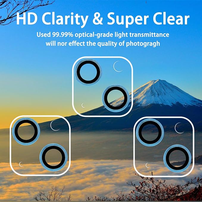 Dengduoduo 3 Pack Tempered Glass Camera Lens Protector - Image 3