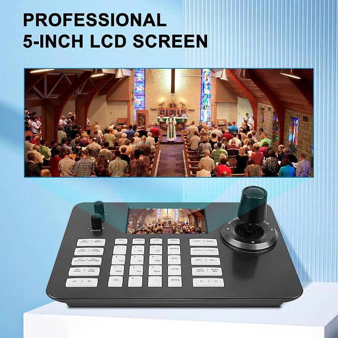 PTZ Controller, Camera Controller POE Network 4D Joystick Decoding Keyboard - Image 6