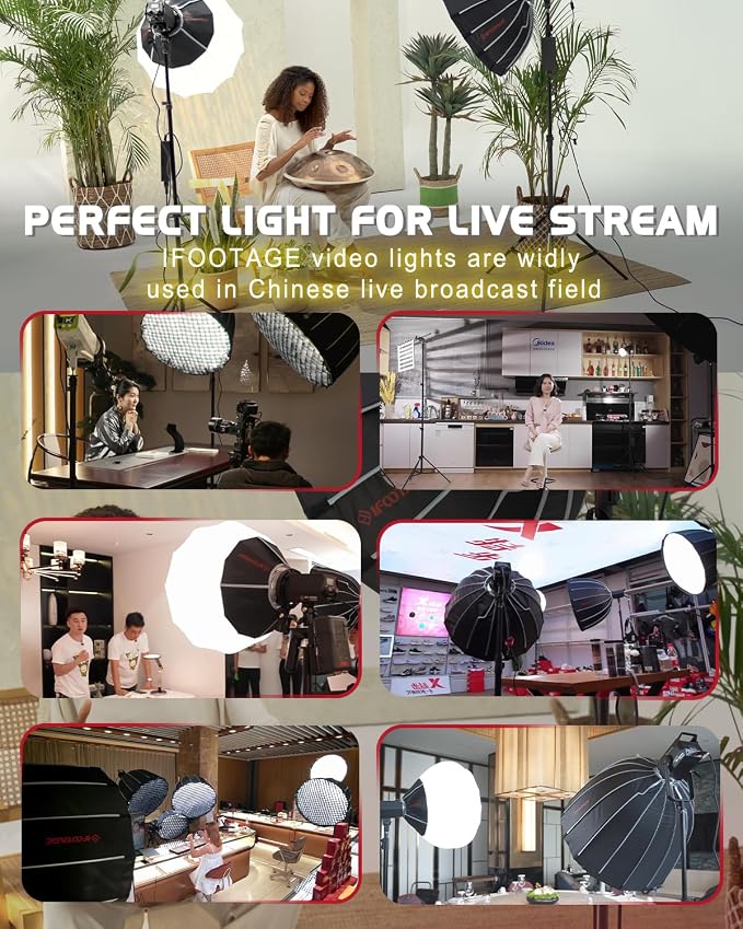 IFOOTAGE 70W LED Video Light, Continous Lighting, SL 60DN 5600k Continuous - Image 3