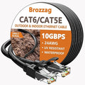 Ethernet Cable 50ft For Cat6/Cat5E, 10Gbps Compatible by Brozzag