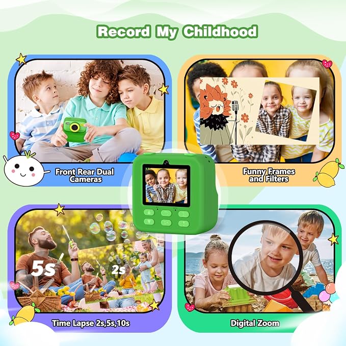 masterbee Kids Camera Instant Print Photo, Birthday Gifts - Image 3