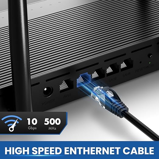 Cat 6 Ethernet Cable 30 Ft 2 Pack, Cat 6 Cable Outdoor&Indoor, High Speed - Image 2