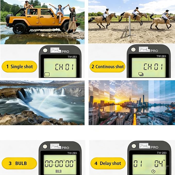 Pixel LCD Wireless Shutter Release Remote Control TW283-DC0 Compatible - Image 4