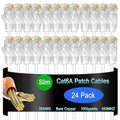 Cat6a Slim Ethernet Patch Cable 14 ft, Cat6a Patch Cable by Lysymixs