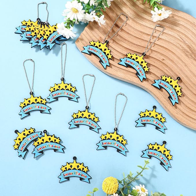 100 Pcs Awesome Attendance Silicone Tags - Image 4