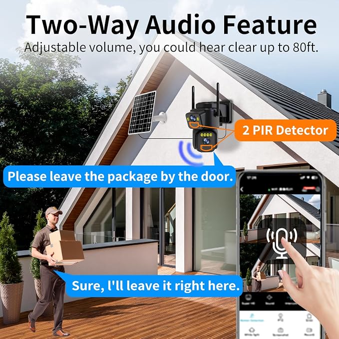LETSCEE Security Cameras Outdoor WiFi, 5G/2.4G Cameras - Image 6