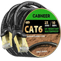 Cat 6 Ethernet Cable 15 ft, Outdoor & Indoor 23AWG 10Gbps High Speed, by CABNEER