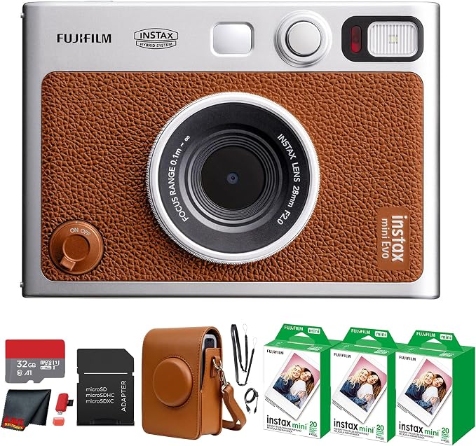 Fujifilm Instax Mini EVO Hybrid Instant Camera Bundle by FUJIFILM