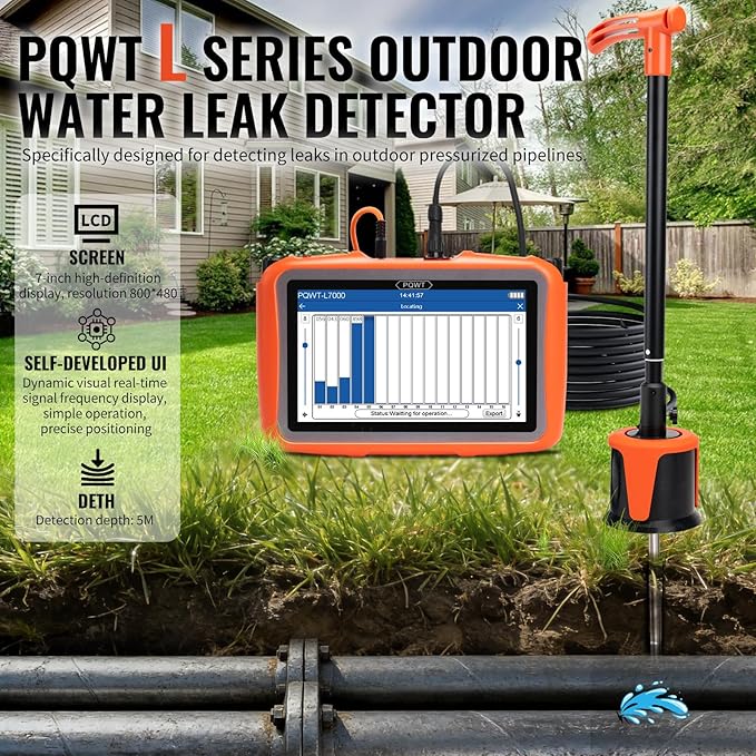 L5000 Underground Water Leak Detectors Indoor Outdoor Wall Water Pipe Detector - Image 2