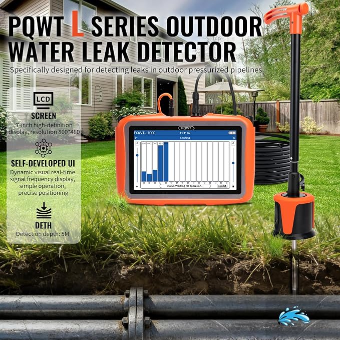 L4000 Underground Water Leak Detectors Indoor Outdoor Wall Water Pipe Detector - Image 2