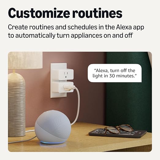 Amazon Basics Smart Plug with Timer Function, Voice Control, WiFi 2.4 GHz - Image 4