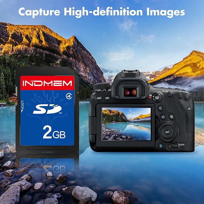 INDMEM SD Card 2GB Class 4 Flash Memory Card 2G SLC Stanard Secure Digital Cards - Image 7