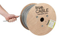 TRUE CABLE Cat6A Shielded Riser Bulk Ethernet Cable, 23AWG Solid Bare Copper by trueCABLE