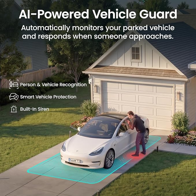 aosu SolarCam D1 Max, 4K Solar Security Cameras Outdoor Wireless, 360° Pan & - Image 6