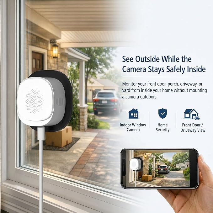 ELECCTV 2.5K Window Security Cameras 2Packs, 2.4G/5GHz WiFi Indoor Cameras - Image 6