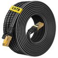 ARISKEEN Cat 8 Ethernet Cable 75 FT, Nylon Braided High Speed Cat8 Network LAN by ARISKEEN