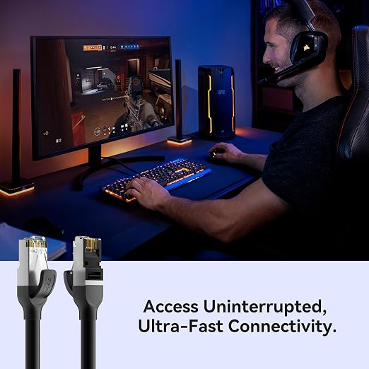 BENFEI Cat 7 Ethernet Cable 10FT, 10Gbps 600MHz High Speed RJ45 LAN Network - Image 8