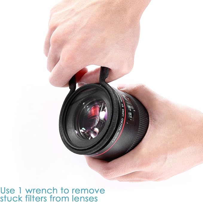 Neewer® Rubber-Coated Metal Camera Lens Filter Remover Wrench Set Kit, Fit 67mm - Image 6