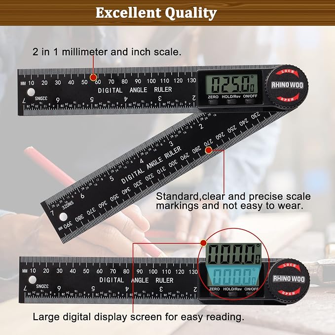 Digital Angle Finder Protractor, Angle Measuring Tool - Image 3