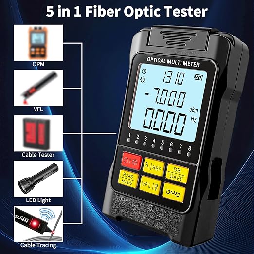 Portable 5-in-1 Fiber Optic Cable Tester - Image 2