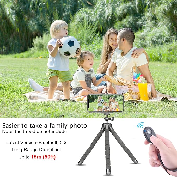 Wireless Remote Shutter for Cellphones and Tablets, AOQIYUE Bluetooth Remote - Image 6