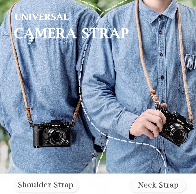 VOVMOEYA Nylon Braided Camera Rope Strap, Camera Neck Shoulder Strap - Image 5
