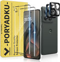 V-PORYADKU 2 Pack for Motorola Edge 2025 Screen Protector + 2 Pack Camera Lens by PORYADKU