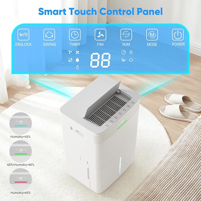 HUMILABS 82 Pints Dehumidifier for Home, 5000 Sq. Ft Dehumidifier for Basement - Image 3