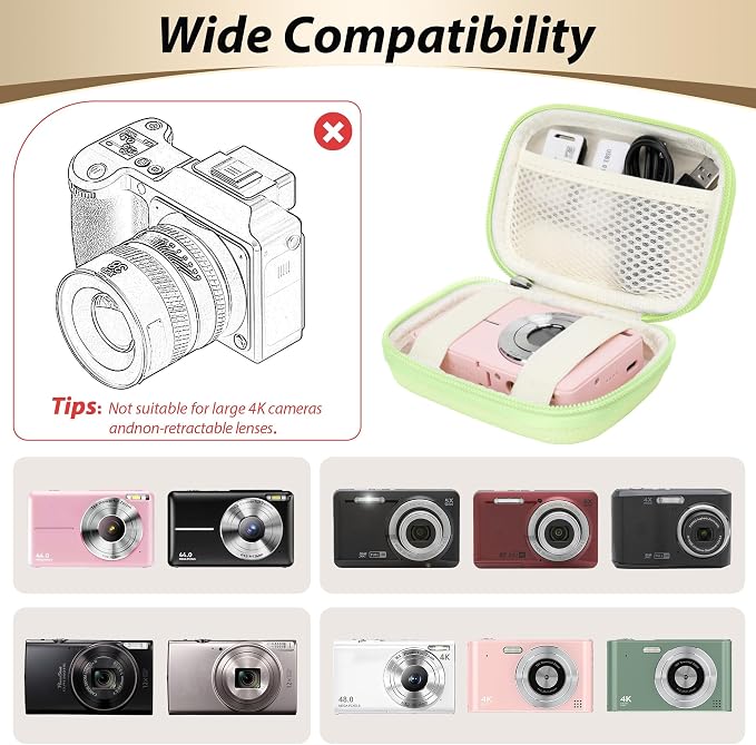 Digital Camera Case for CAMKORY, KODAK PIXPRO FZ45/FZ55, Canon IXUS 285 HS - Image 3