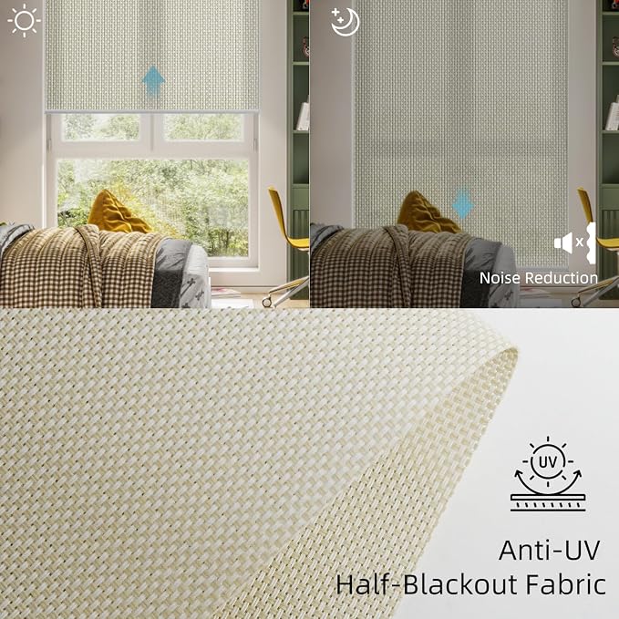 SmartWings Motorized Roller Shades 5% Openness Work - Image 6