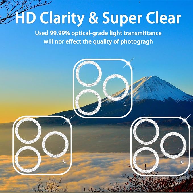 Dengduoduo 3 Pack Tempered Glass Camera Lens Protector - Image 3