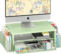 OPNICE Desk Organizers and Accessories, 2-Tier Computer Monitor Stand Riser by OPNICE