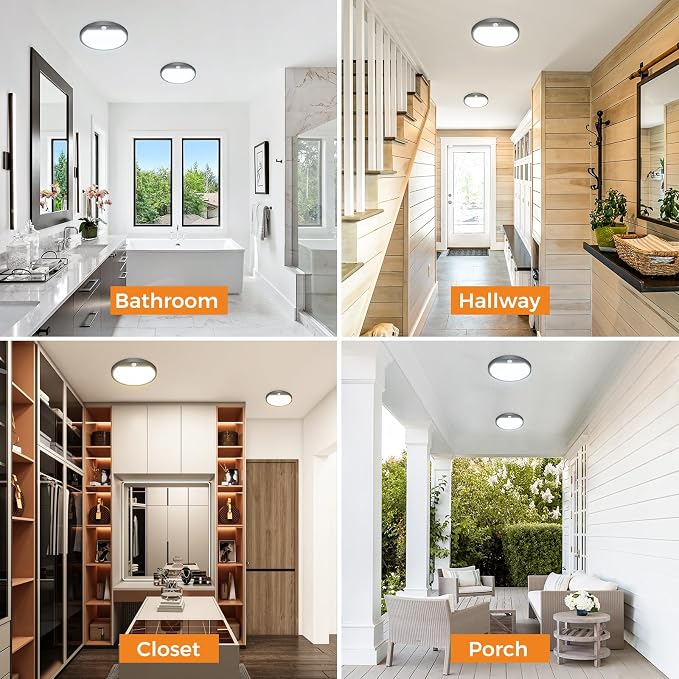 slochi Motion Sensor Light Indoor Hardwired PIR, 3000K/4000K/6500K LED Closet - Image 6