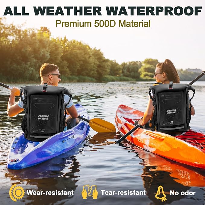 OSAH DRYPAK Waterproof Backpack Dry Bag 25L/35L/55L/85L – Heavy Duty Roll-Top - Image 7
