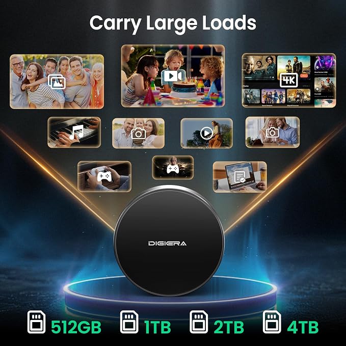 DIGIERA 4TB Magnetic Portable SSD, External Solid State Drives - Image 5