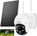 ZUMIMALL 5MP Solar Security Cameras Wireless Outdoor, Solar Powered Cameras by ZUMIMALL