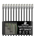 4 Feet Cat6 Patch Cables, Solid Pure Copper Patch Cord, Cat 6 Ethernet Cable by CatBose