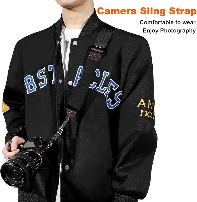 Camera Strap for Photographers, Adjustable Nylon Camera Shoulder Strap Crossbody - Image 7