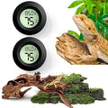 Vodolo 2PCS Reptile Thermometer and Humidity Gauge, Digital Adhesive Reptile by Vodolo