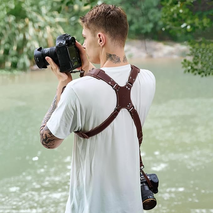 Padwa Lifestyle Dark Brown Dual Camera Harness - Image 4