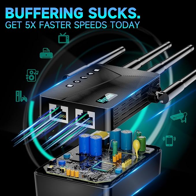 WiFi Extender Signal Booster Covers Up to 15000 Sq Ft - Image 5