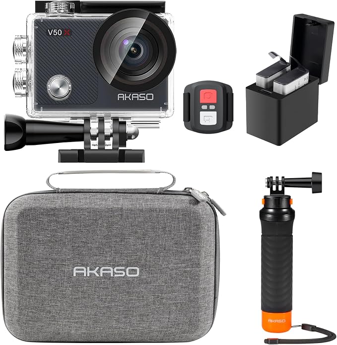 AKASO V50X Native 4K30fps WiFi Action Camera by AKASO