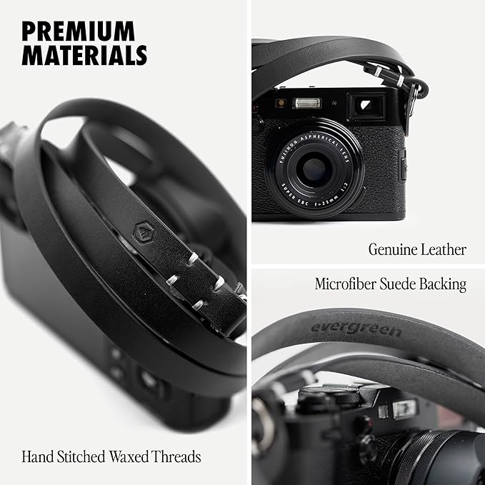 Evergreen Leather Camera Strap – Split Ring - Image 3