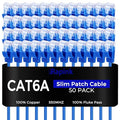 Rapink Patch Cables Cat6a 2ft Slim, Cat6a Ethernet Patch Cable 10G Support by Rapink