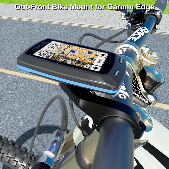 Flush Out-Front Bike Mount for Garmin Edge GPS Computer, IIISOGNO Extended - Image 3