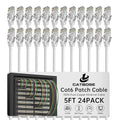 5 Feet Cat6 Patch Cables, Solid Pure Copper Patch Cord, Cat 6 Ethernet Cable by CatBose